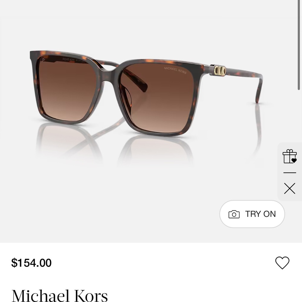 Michael Kors Brown Sunglasses with Gold Accents